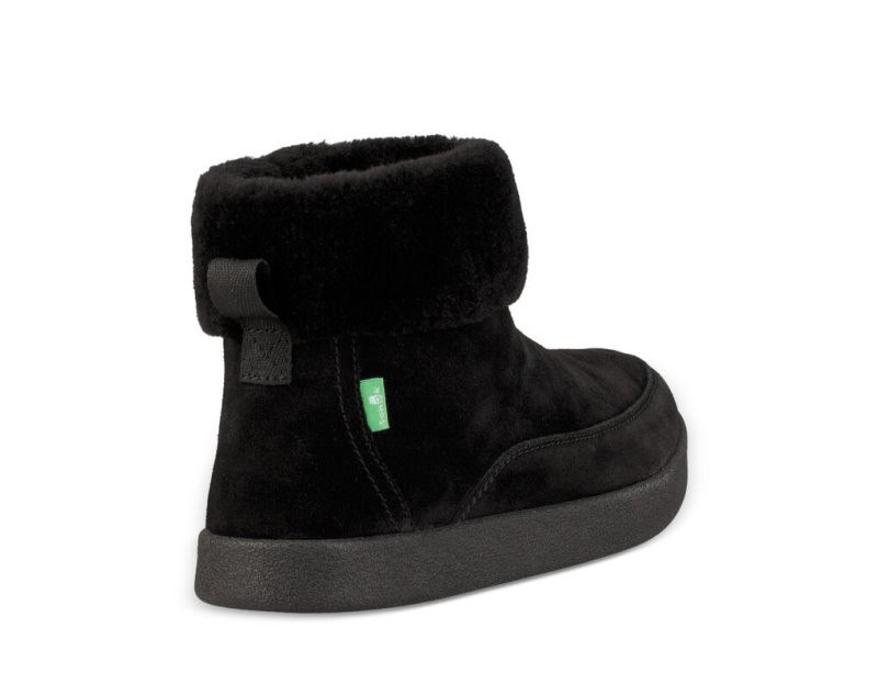 Sanuk New Bootah Suede Women's Boots Black | Canada 124LIS